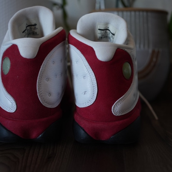 Jordan White and Red Men's Sneakers - Picture 4 of 7